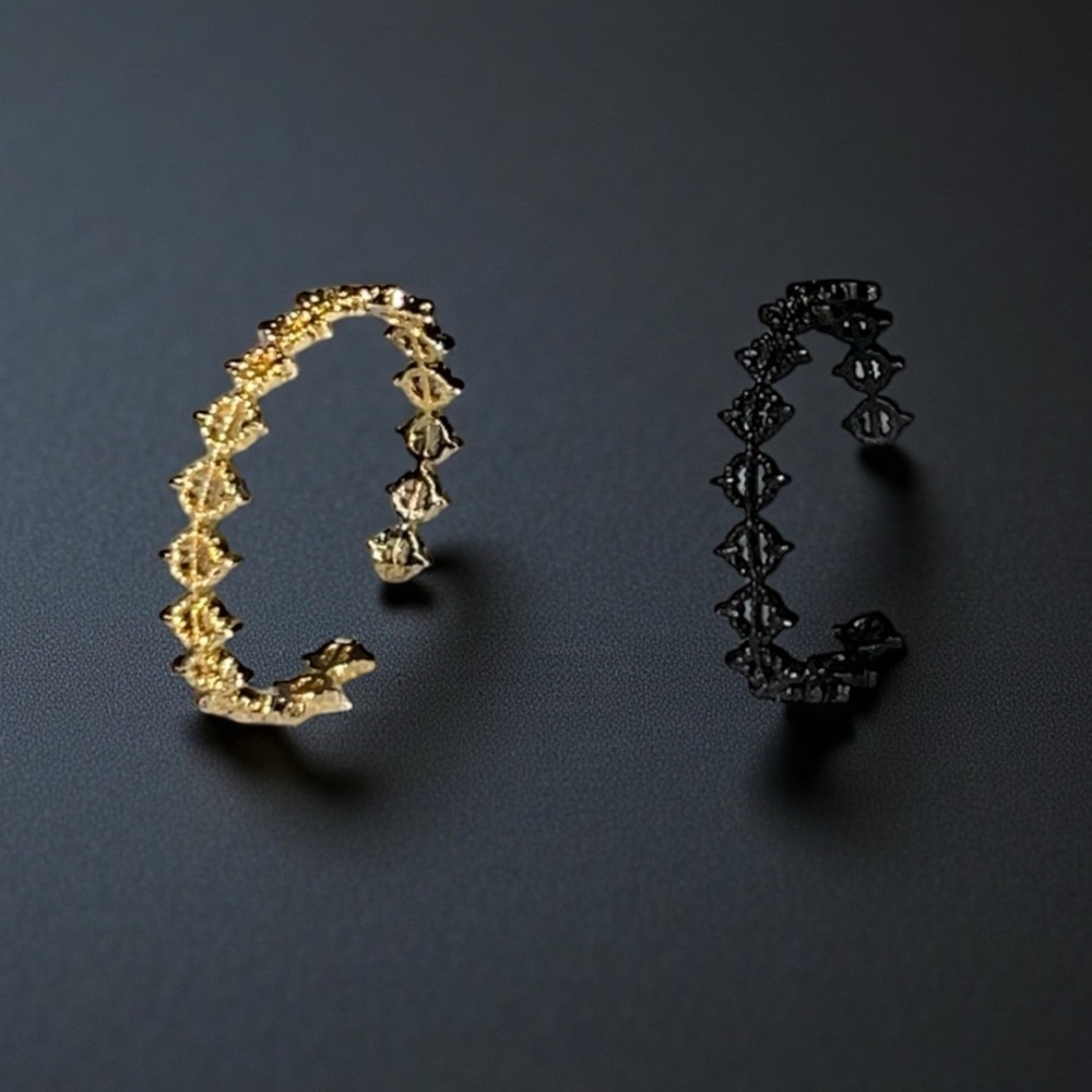 Elegant Gold and Black Women's Jewelry Set